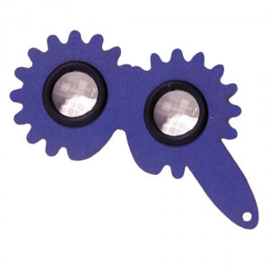 Guckbrille (Zacken, blau)